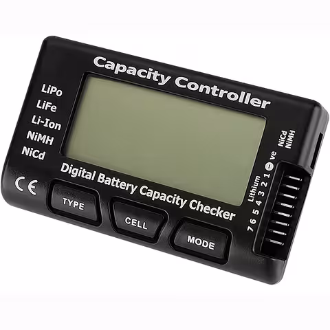 18650 Battery Tester Li-Ion, LiPo, LiFe, NiMH, NiCd 2–7S – Voltage and Capacity Tester