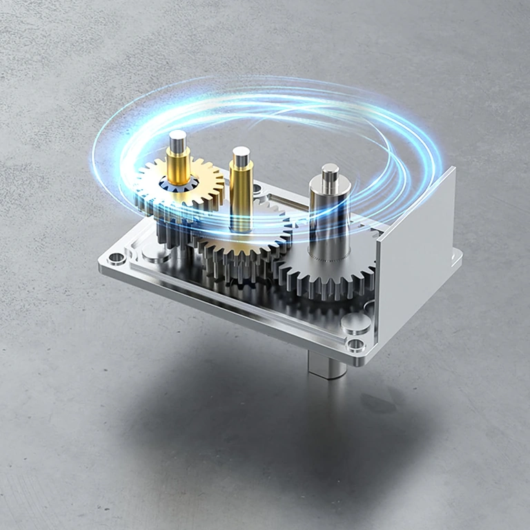 Image of Worm Gear Motor Mounted in Actuator or Automated System