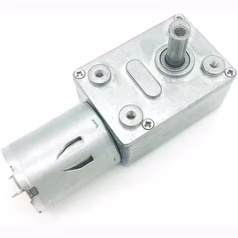 12V Gear Motor GY-370 – Worm Gear Motor, Low Speed, High Torque, Self-Locking