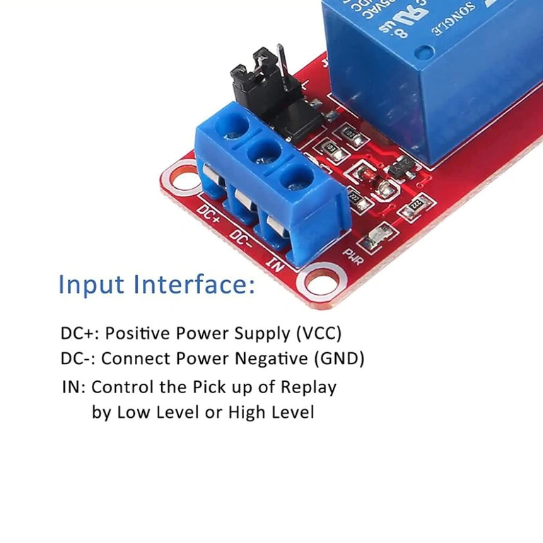 5V Relay Module Set with Optocoupler, 1 Channel, Compatible with Arduino and Raspberry Pi