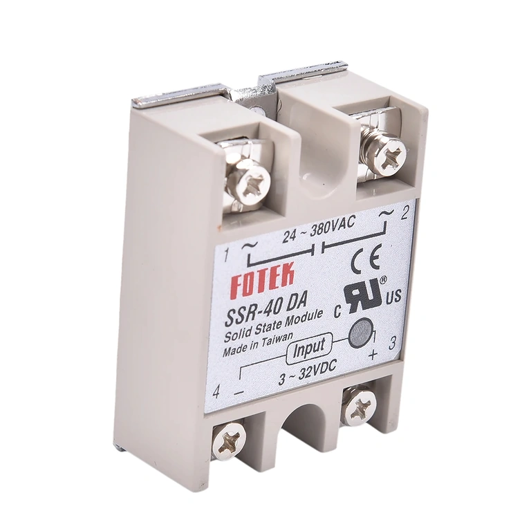 SSR-40A Relay – Side View, Technical Labels