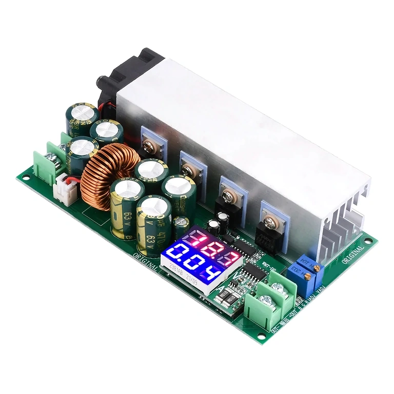 Left Side View of DC12-80V 20A Buck Module