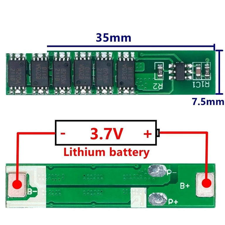 6-Module BMS Pack Connected to Cables