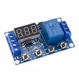 Delay Relay Module with Display – 6–30V – Adjustable Time 0.1s–999min