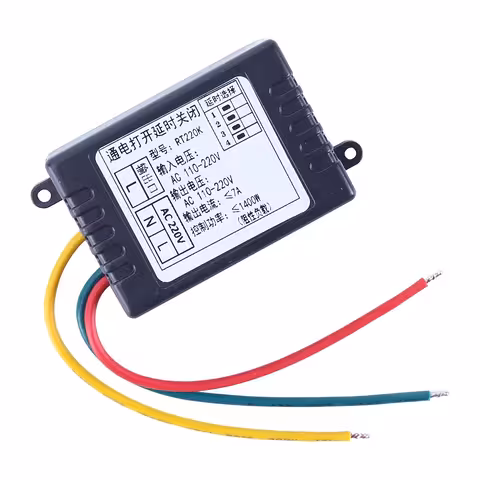 Mechanical Timer Relay 1–480 min – OFF-Delay Timer, AC 220V 7A