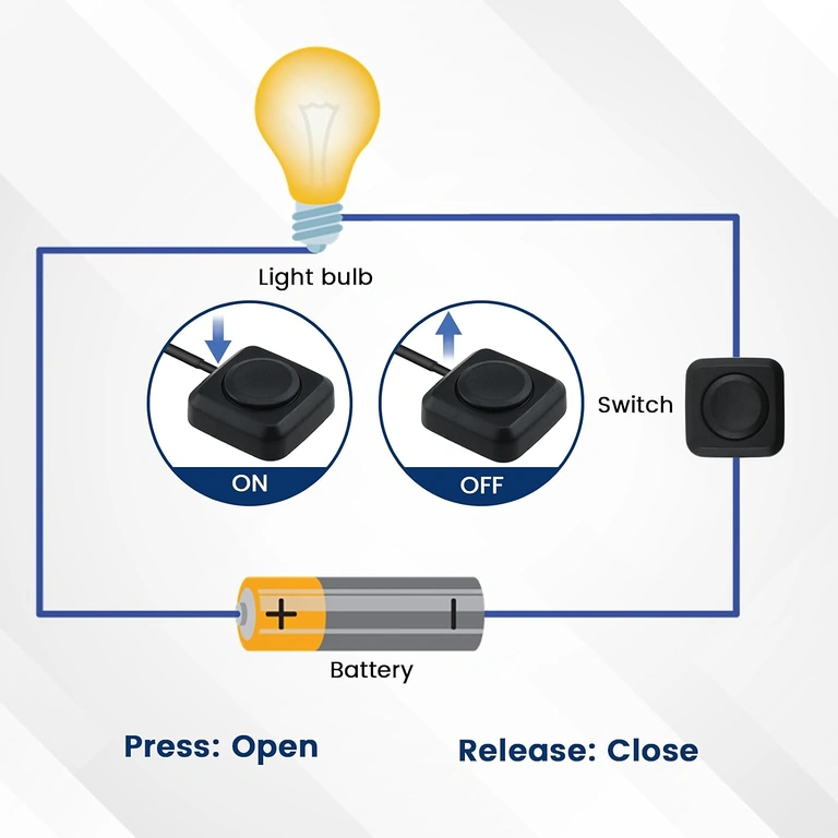 Connection Sketch: Red = Positive, Black = Negative