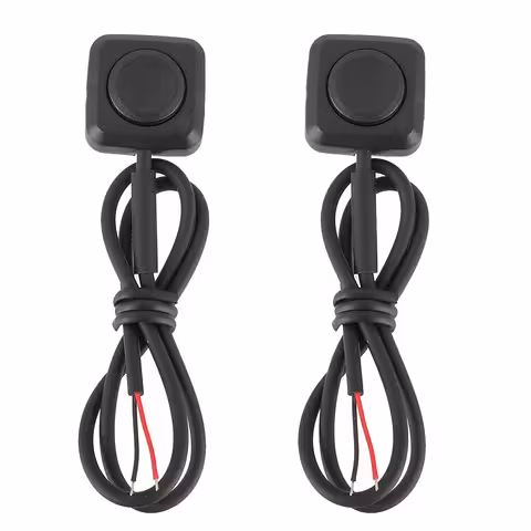 Set of 2: Momentary Push Button for Auto/Moto 12V/24V – Surface Mount, No Latching