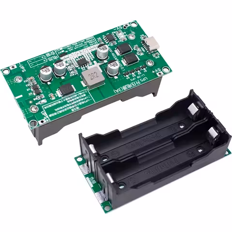 Mini UPS Module 5V/12V – DC UPS Module with Charging for 18650 Batteries