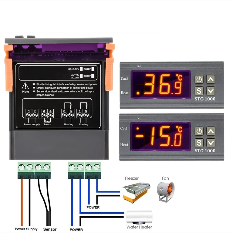 STC1000 Digital Thermostat for Household and Industrial Applications