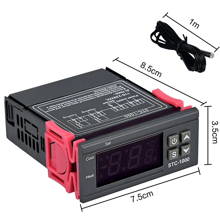 STC1000 Temperature Controller for Beer, Wine, and Homebrewing Fermentation