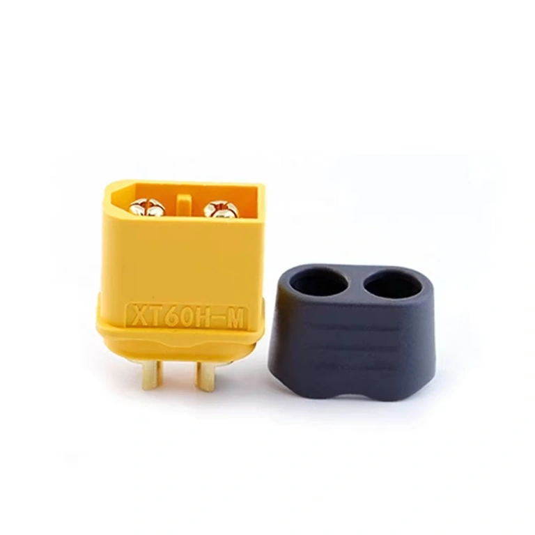 Close-Up of the First 5 XT60H Male Plugs in the Set