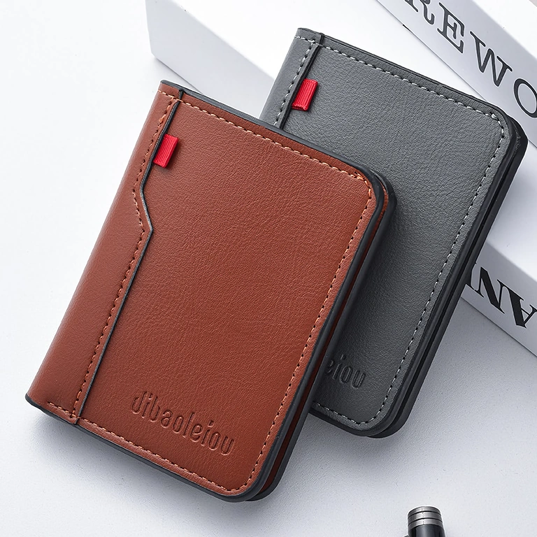 Unisex Natural Leather Card Wallet