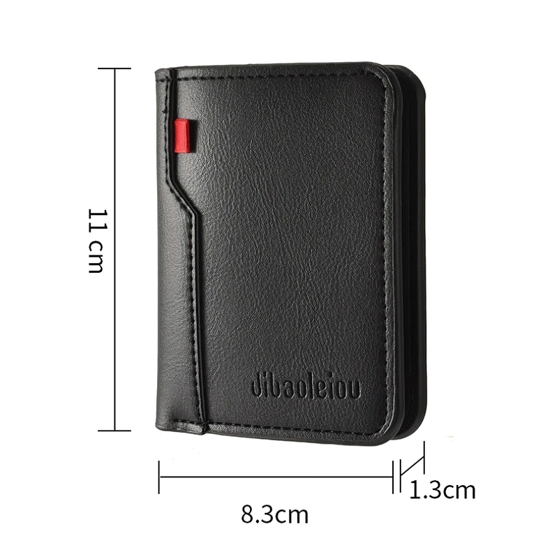 Compact Natural Leather Wallet, Easy to Carry