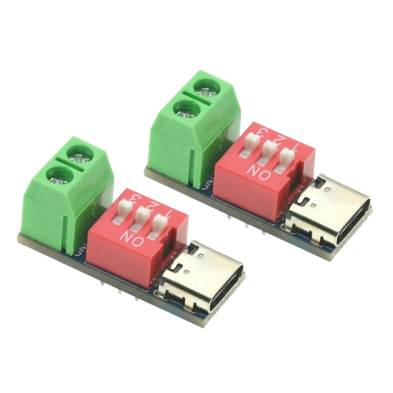 Voltage Selection 5V–20V via DIP