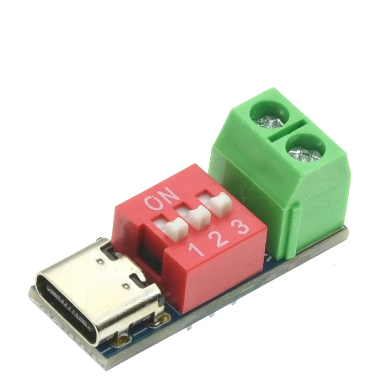 USB-C PD Trigger Module, Front View