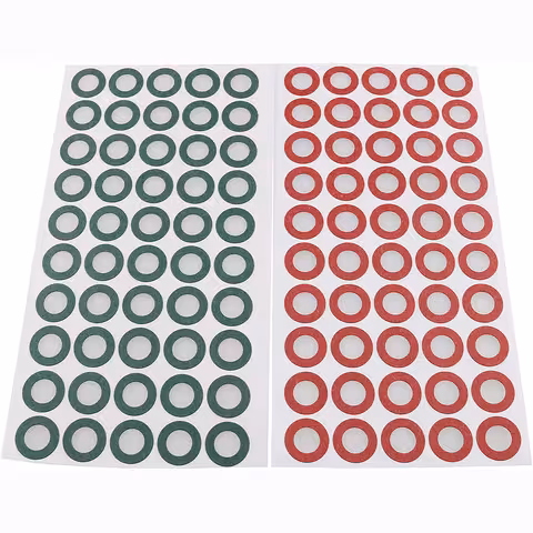 Insulation Paper for 18650 Li-Ion Batteries – Set of 100 Pieces (50 Green + 50 Red) Electrical Insulation