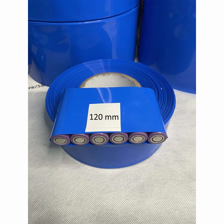 Cellpack Blue Heat Shrink Tube 120 mm for 18650 Batteries, Sold by Meter