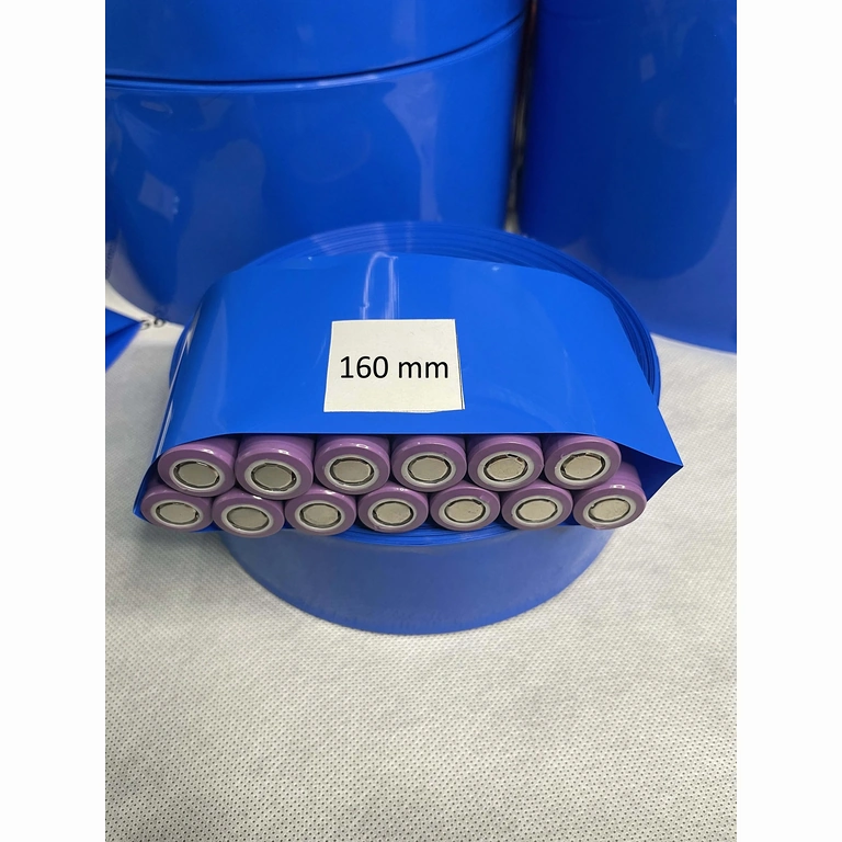 Blue Heat Shrink Tube 160 mm for 18650 Battery Packs
