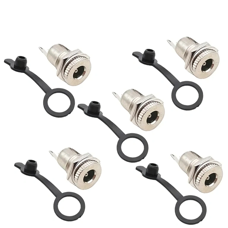 Complete Set of 5 DC 12V 5.5x2.1mm Plugs – Group