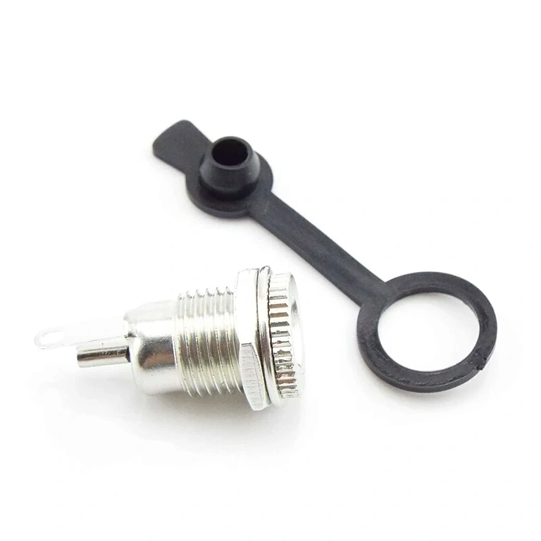 DC 12V 5.5x2.1mm Plug – Water-Resistant, Side View