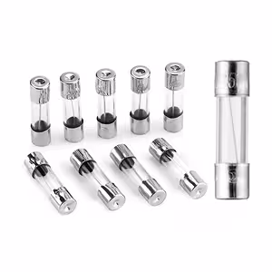 Detail of Glass Tube on 10A 5x20mm Fuse