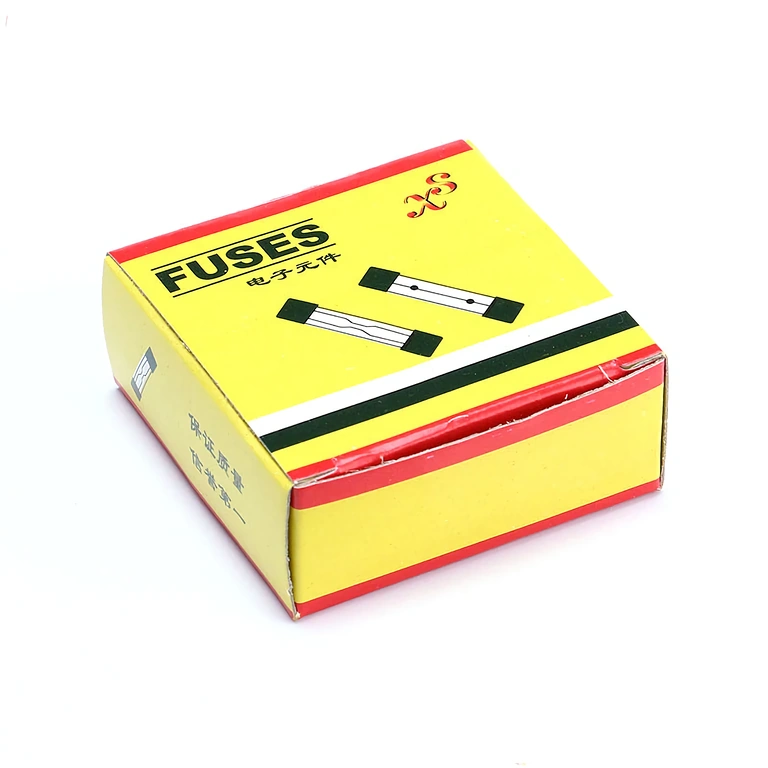 Packaging of 100 Glass Fuses 10A 5x20mm
