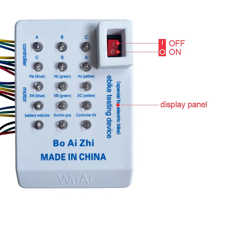 Throttle Lever Connected to Universal Tester