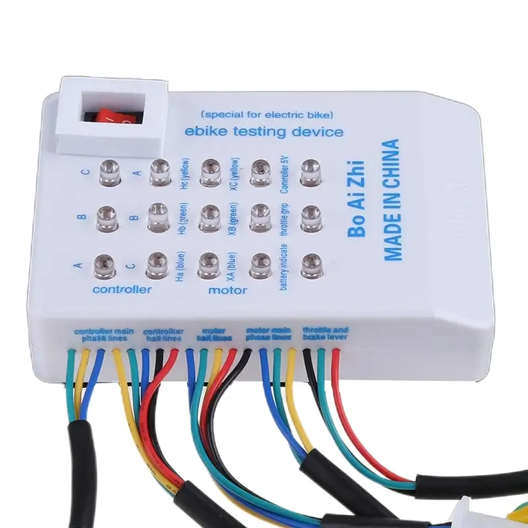 Hall Sensors Connected to Universal Tester for Verification