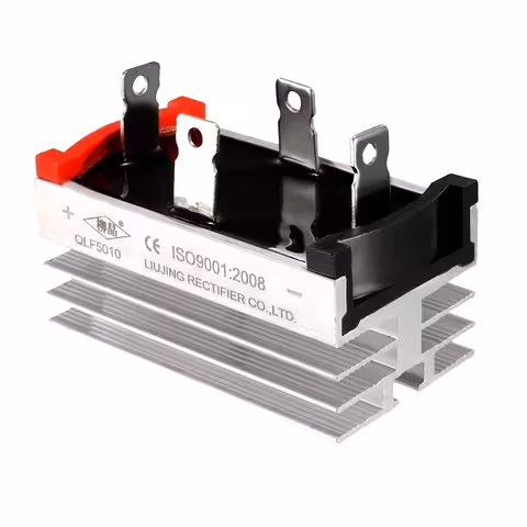 Single-Phase Bridge Rectifier 50A 1200V with Heatsink – AC to DC Rectifier