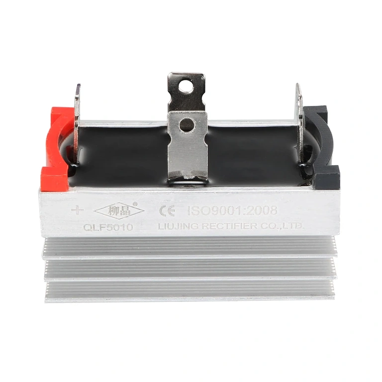 Single-Phase Bridge Rectifier with Heat Sink, Front View