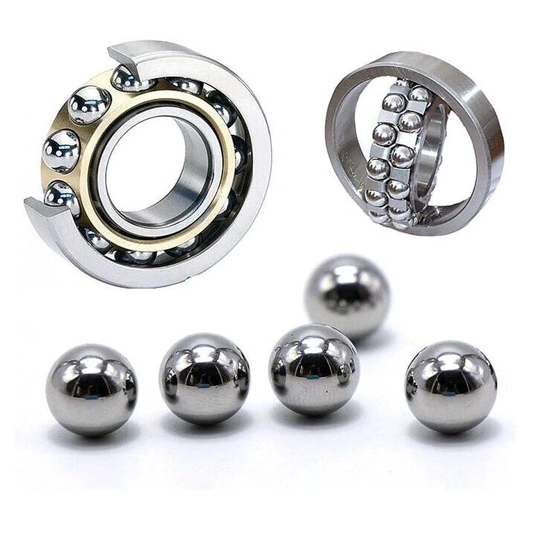 Group of 10mm and 12mm Metal Balls, Perfectly Round, Steel for Bearings