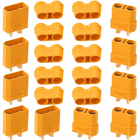 XT90 connector with heat-resistant nylon housing