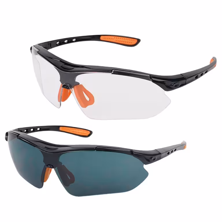 Pack of 2 pairs of glasses with clear and smoked lenses