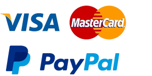 Secure Payment Methods: PayPal, Visa and Mastercard